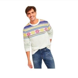 Men's Holiday Lane Crewneck Sweater Large